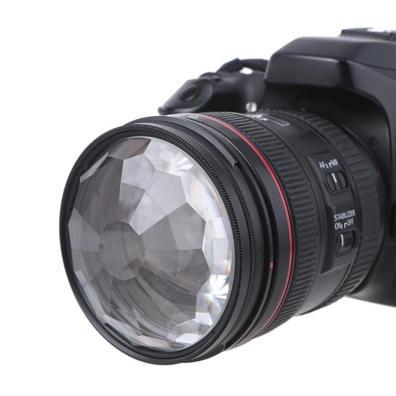 77mm Filter Colorful Prism Kaleidoscope Prism Variable Number Of Shooting Objects Gourmet Effect Wedding Slr