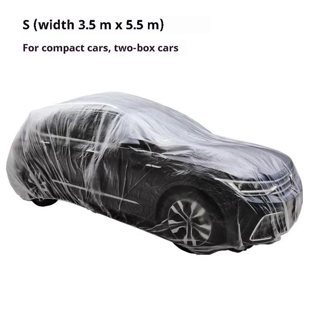 Disposable Car Clothing Cover Dustproof Rainproof Car Film Cover PE Car Full Scratch-Proof Prot X0K0