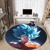 1PC Super Saiyan, Dragon Ball Z Office Round Rug - Perfect for Office or Study Decor, Non-Slip Backing, Decorative Floor Mat yy250916045