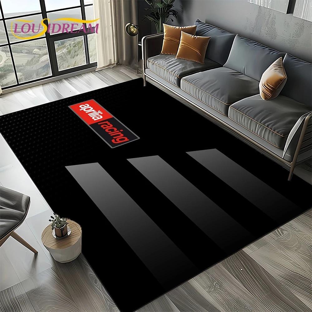 Aprilia Racing Car Logo Large Carpet Rug for Home Living Room Bedroom Sofa Doormat Decor Kids Area Rug Carpet Non-slip Floor Mat