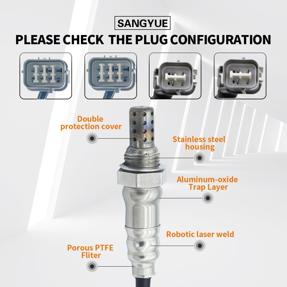 4X Oxygen O2 Sensor for 2003 2004 2005 2006 2007 Honda Accord 3.0L Upstream + Downstream