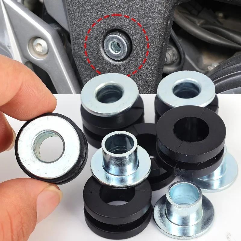 M10 Motorcycles Rubber Cushion Washers Shock Bushing Pressure Buffer Washer Bolt Assortment Kits Motorcycle Grommets Accessories