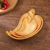 Metal Leaf Snack Plate Vintage Zinc Alloy Leaf Shaped Appetizer Platter Food Serving Plates