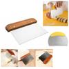 Thickened Stainless Steel Cake Dough Cutter Food Grade Silicone Baking Tool Pastry Scraper for Cake Steamed Buns and Dough