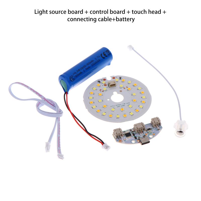 Dc5V Input Light Source Led Light Panel Dimming Controller Change With On/Off Touch Switch Charging Port Type-C