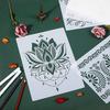 Retro Lace PET Graffiti Painting Stencil – Multifunctional DIY Hollow Template