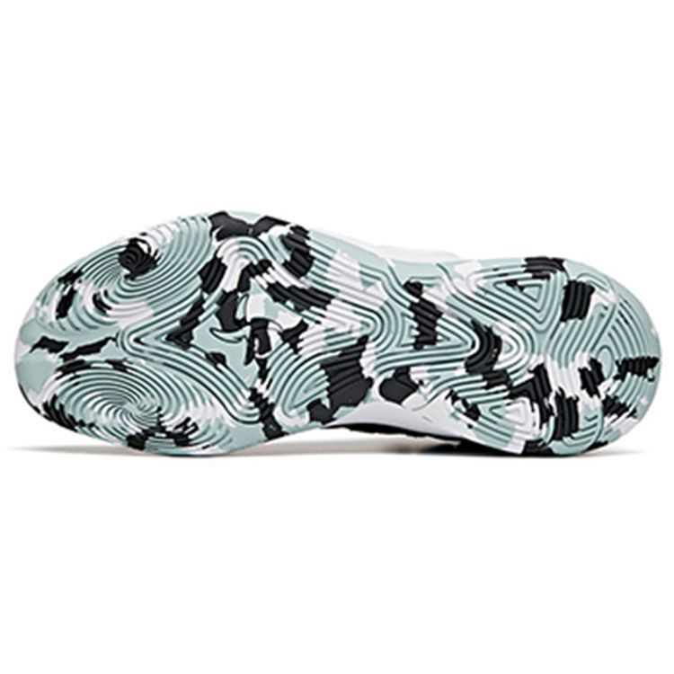 Anta Comfortable Thick Sole Mid-Top Basketball Shoes Women Sneakers Black Orange 112041621-1