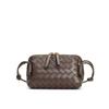 Popular Woven Square Bag 2025 Summer New Calfskin Leather Shoulder Bag French Mini Bag