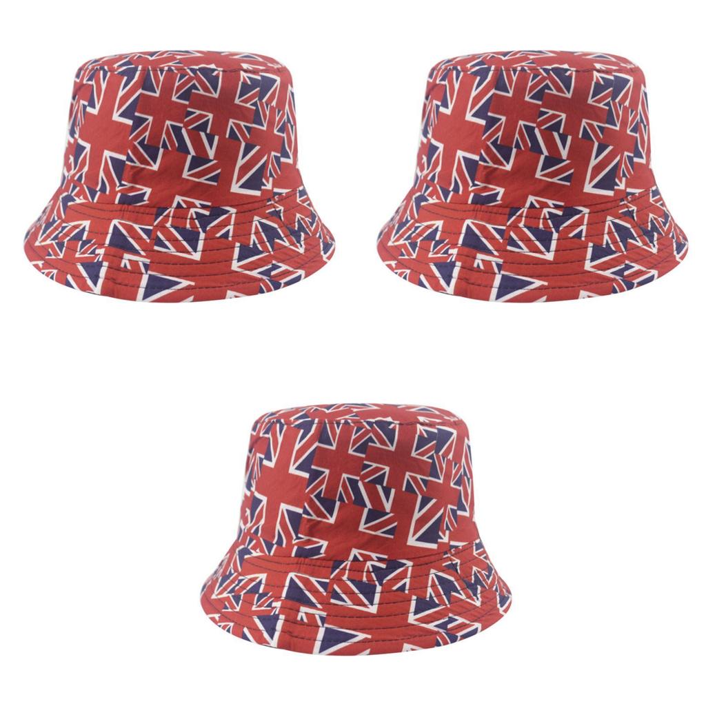 British Flag Reversible Bucket Hat Sun Protection For Outdoor Activities