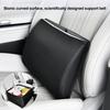 Foldable Car Seat Lumbar Support Canvas Backseat Storage Box 2-in-1 And Organizer Caddy