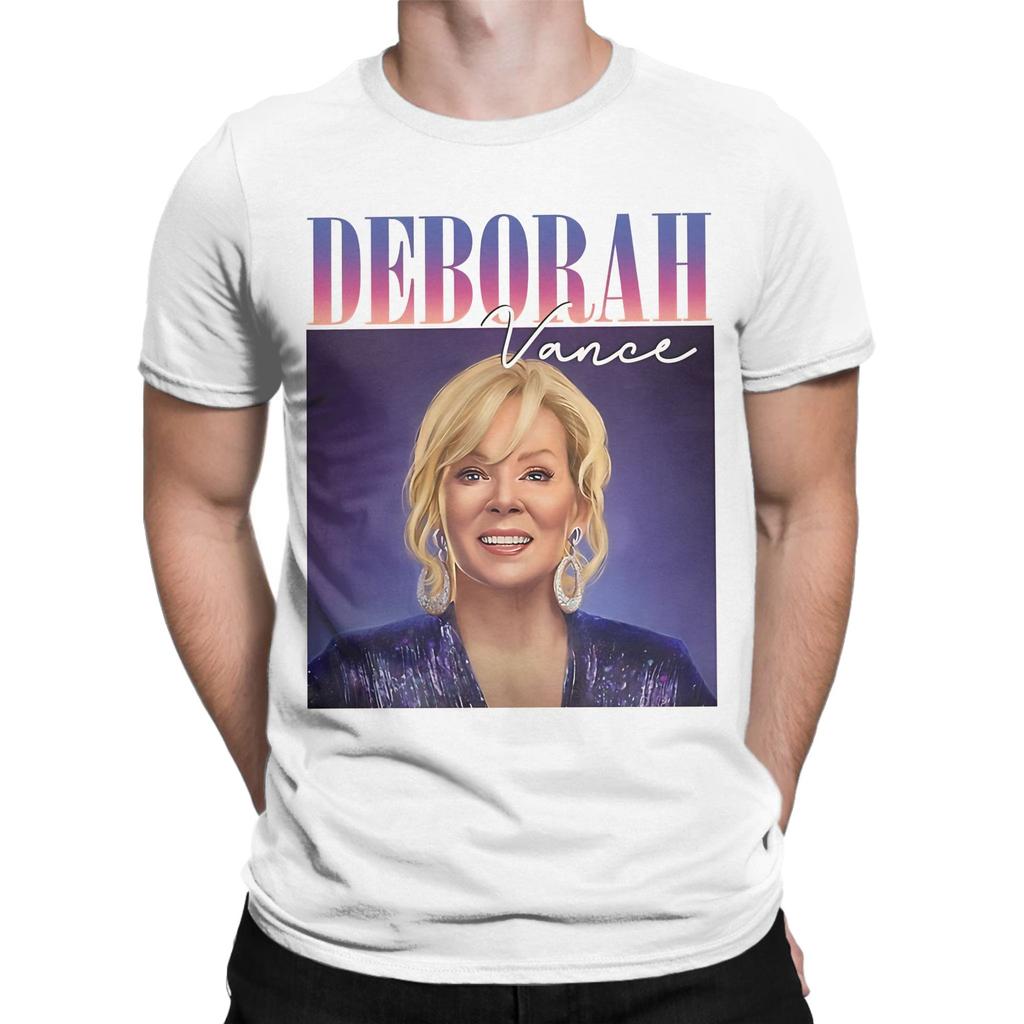 Deborah Vance T-Shirts Unisex Unisexs 100% Baumwolle Freizeit-T-Shirt Rundhals Hacks Comedy T-Shirt Kleidung Grafisch Bedruckt