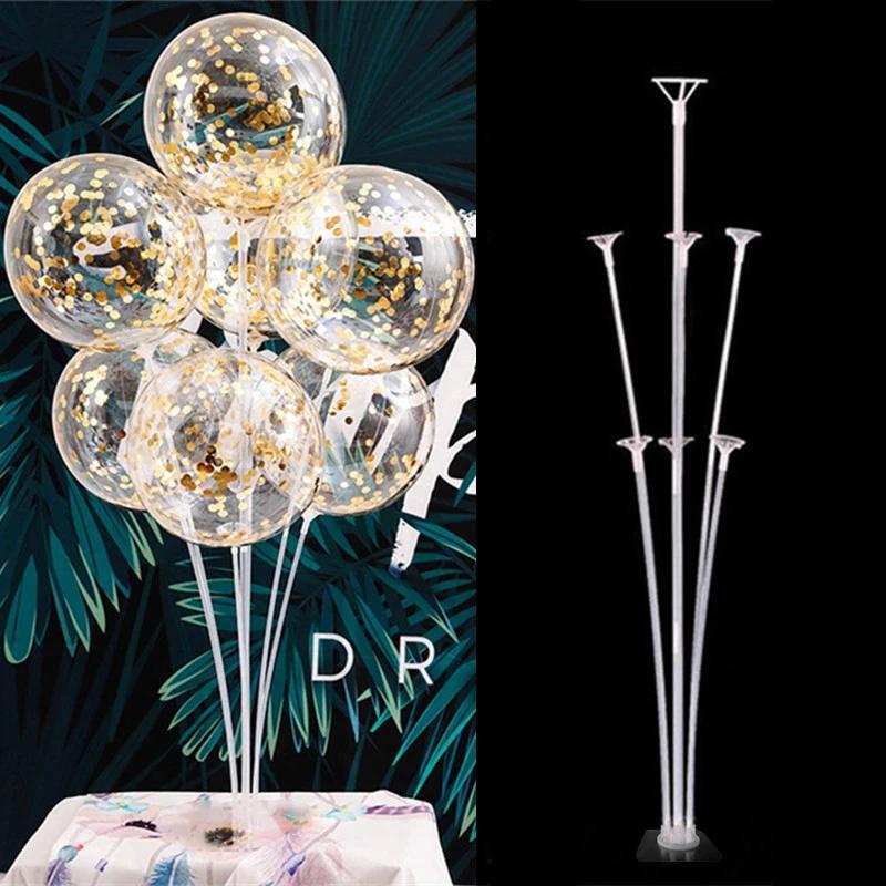 7Tubes Wedding Table Balloon Stand, Floating Holder, Baby Shower, Birthday Decor