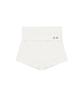 Iwaiial Foldover Waist Short Pants - White