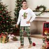 Christmas Print Cute Family Set Pajamas, Home Clothes, Family Set Long Sleeve Top Pants Set