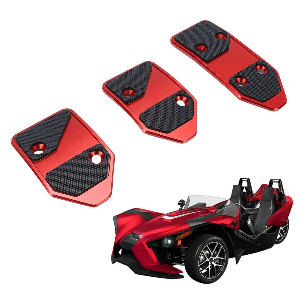 Beschleuniger Bremse Pedal Abdeckungen Rutschfest Gummi und Aluminium Stilvoll Auto Fußpedal Pads