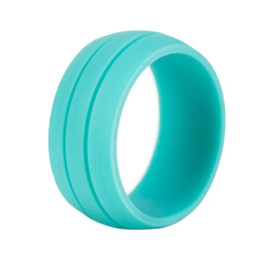 Women Men Flexible Silicone Wedding Ring Outdoor Sports Gym Band Fashion Gift