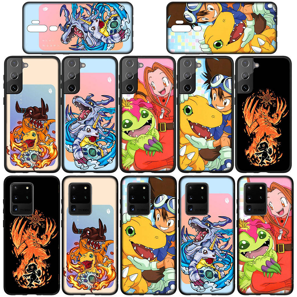 Case for Samsung Galaxy S24 S23 iPhone 16 15 14 Xiaomi Redmi Note 13 12 11 Plus 10 9 Pro Max X XR OPPO Huawei Digital Monster Digimon Adventure Cover
