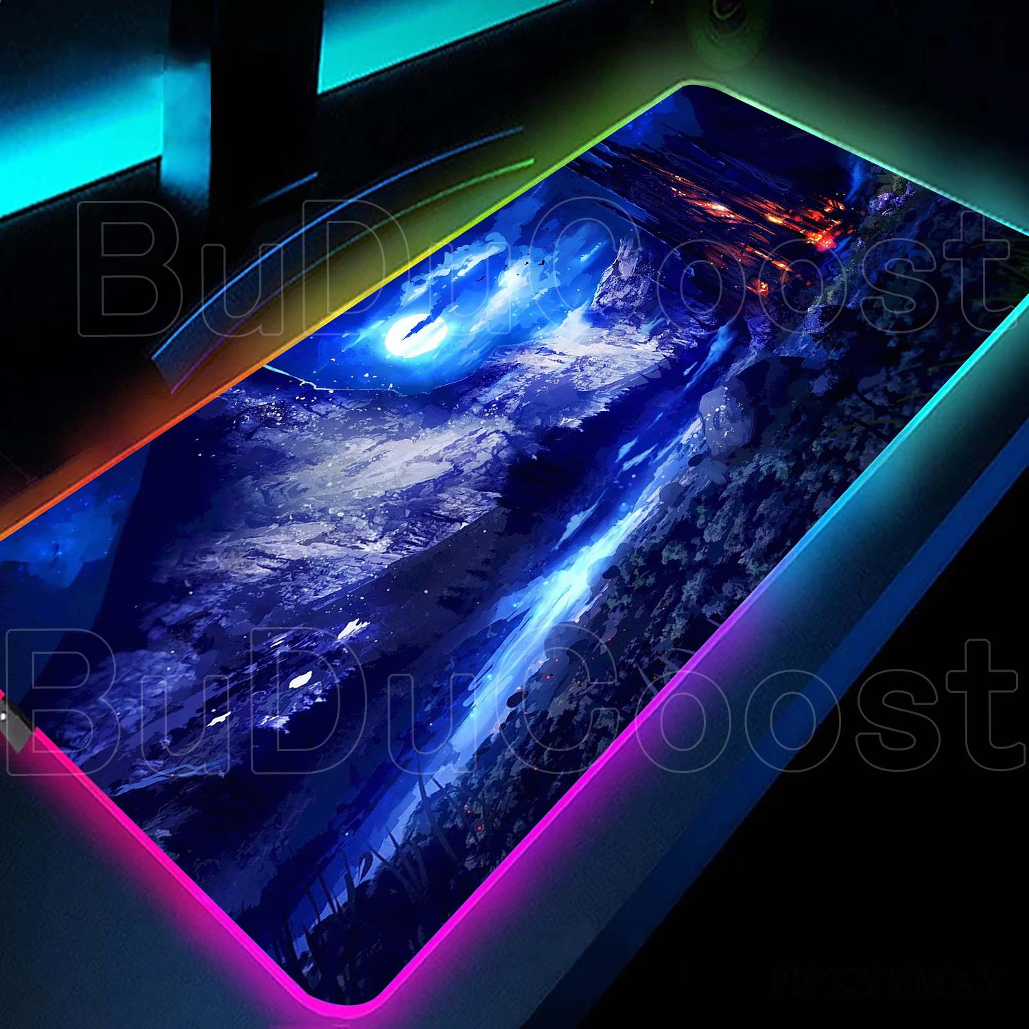 LED spēļu galda paklājiņš anime stilā