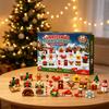 3D Christmas Advent Calendar Building Set with -Day Countdown, Assembly Ornaments, Surprise Gift for Kids
