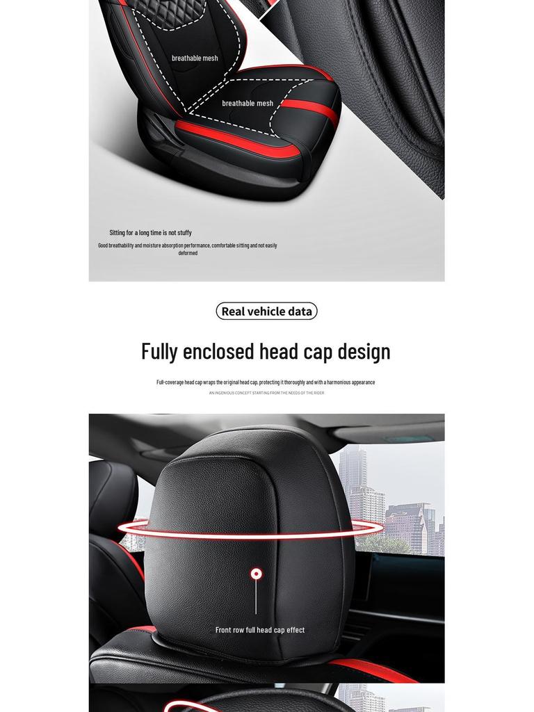 BYD Song PRO Vollumfassender 5-Sitzer Leder-Autositzbezug mit Ganzjahres-Verschleißfestem Design