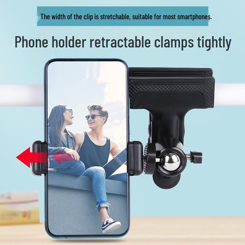 Guitar-Mounted Phone Stand for Live Streaming & Recording