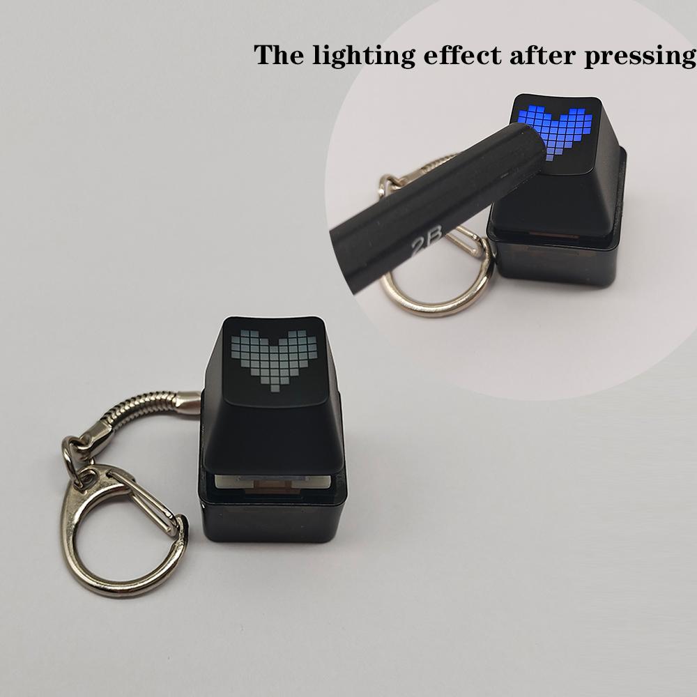 

Mechanical Keyboard Rgb Keychain Colorful Tester Fingertip Leisure And Entertainment Keychain For Men,Office Rtress Relief Toy