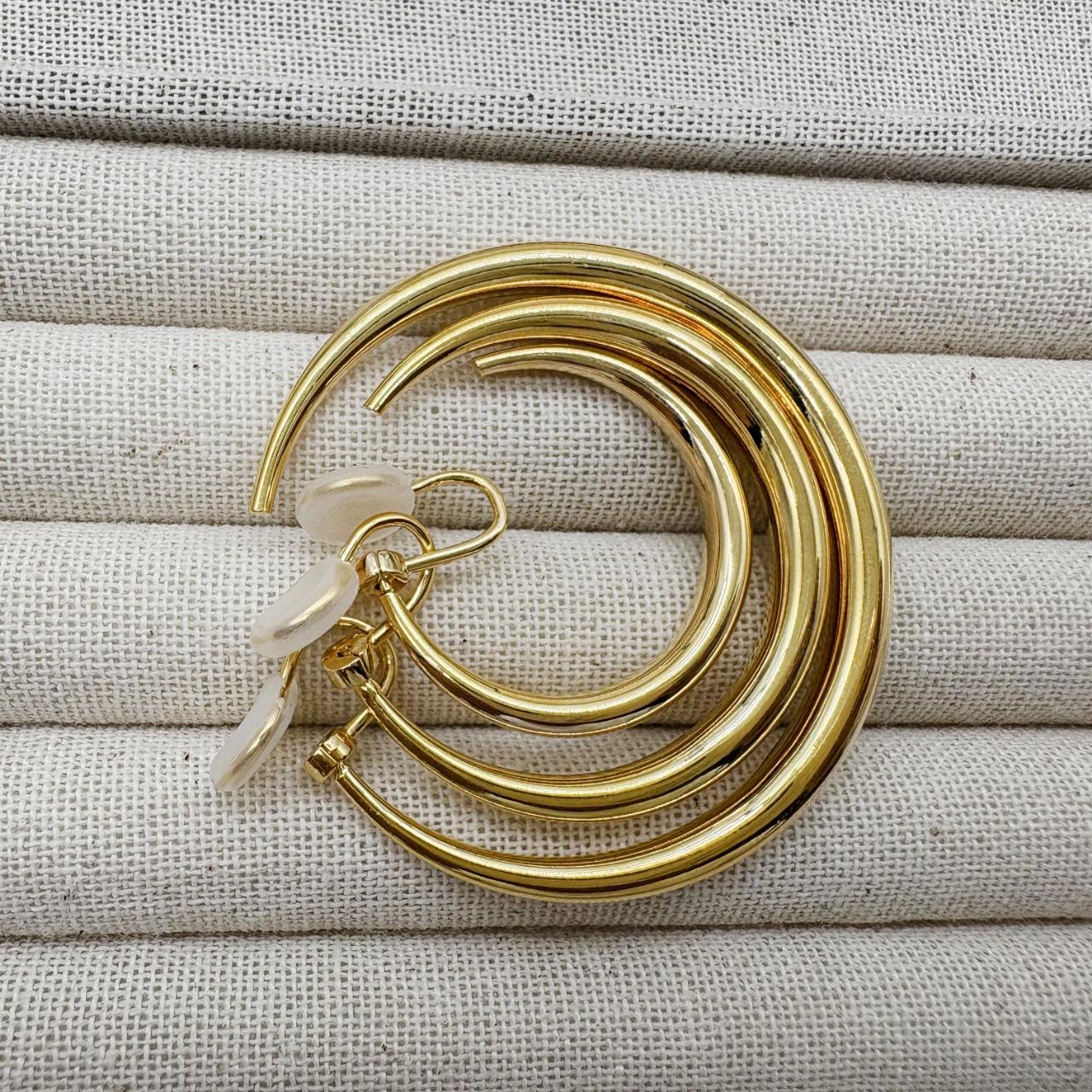 Французский стиль уникальные гладкие круглые серьги нишевый дизайн простые серьги без прокола ушей диски-спирали от комаров клипсы для ушей 3cm earrings