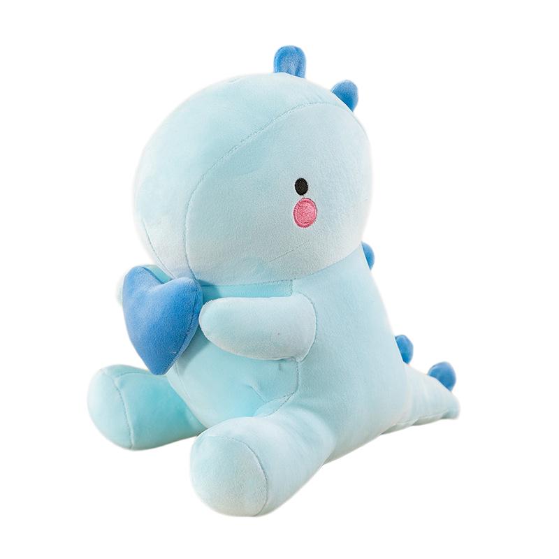 2030Cm Ultra Soft Dinosaur Doll Plush Toy Sitting Down Cotton Dino Cartoon Cute Animal Plushie Evil Corns Red Black Gift