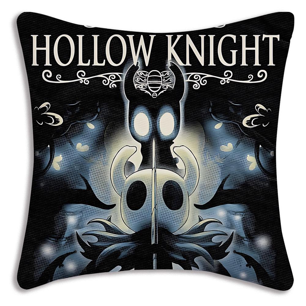 For Hollow k-knight the knights Pillow Covers Cartoon Sofa Decorative Home Double-sided Printing Short Plush Cute Cushion Cover