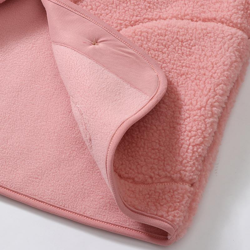 Children Lambswool Jacket Autumn Winter Fleece Warm Hooded Teens Children Fur Outerwear Daily Casual 4-18 Year Kids Tops Clothes