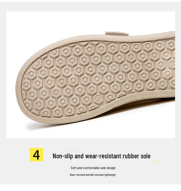 Women's 2025 Summer Breathable Mesh Slip-On Half-Slippers – Lightweight, Thick-Soled, Closed-Toe White Shoes.