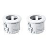 Jufjsfy 2pcs Car Bumper Parking Assist Sensor Retainer Holder Bracket for 89348-33010 4Runner ES350 250H White