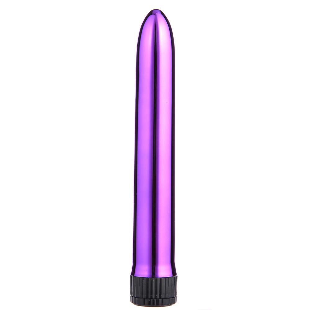 Variable Speed 7-Inch Electroplated Vibrator for Women - Silent Self-Pleasure Massager