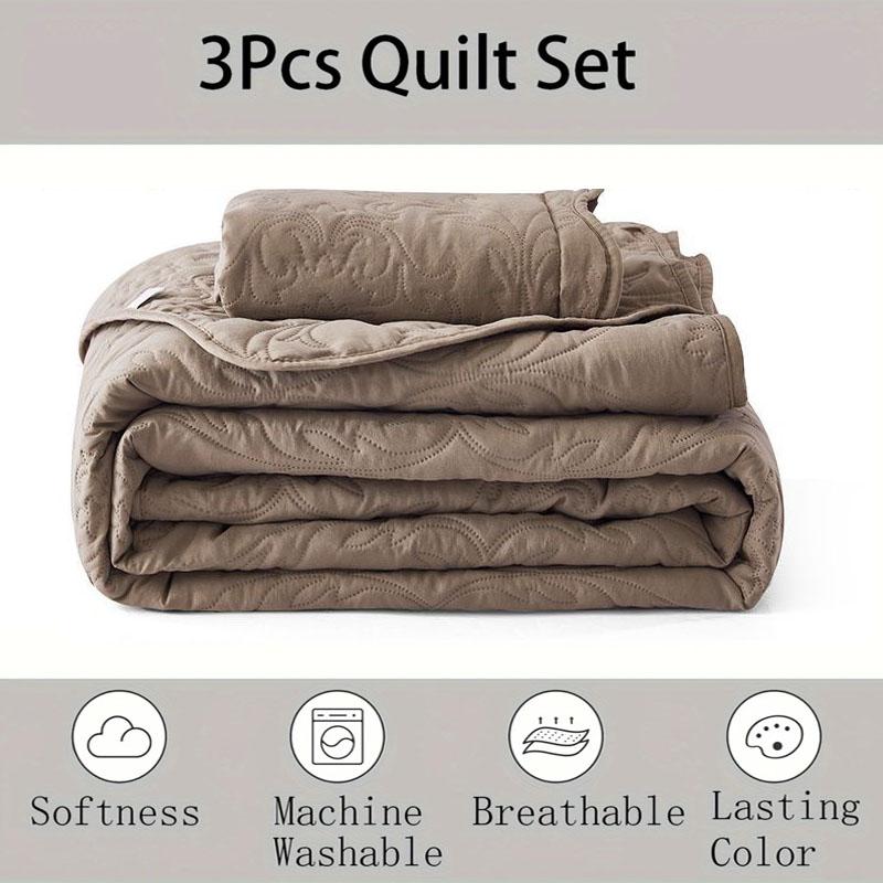 Summer Cooling Thin Quilt Comfortable and Lightweight Bed Cover Quilt Set ,Skin-friendly Bedding for Bedroom and Guest Room