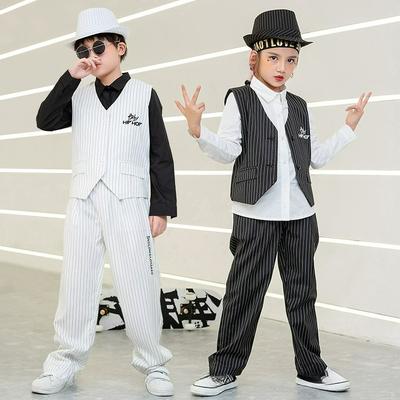 Children's Suits, Waistcoats, Breaking Hip-hop Suits, Boys' Hip-hop Hiphop Costumes, Girls' Jazz Costumes