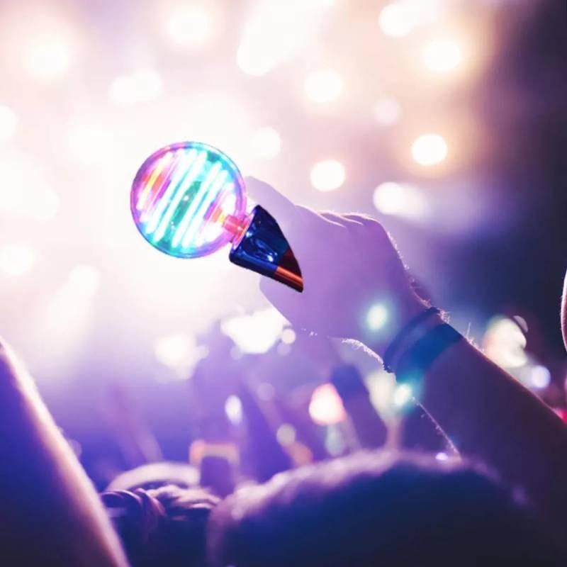 Colorful Glowing Led Light Stick Sphere Perfect For Concerts And Children's Performances