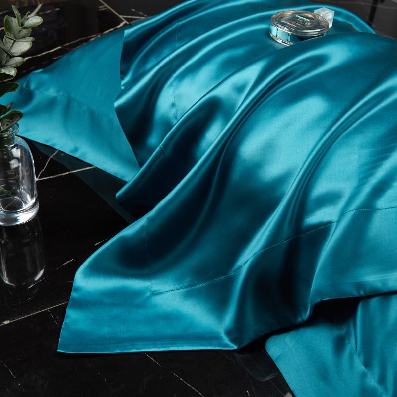 Double-Sided Mulberry Silk Satin Pillowcase - Solid Color