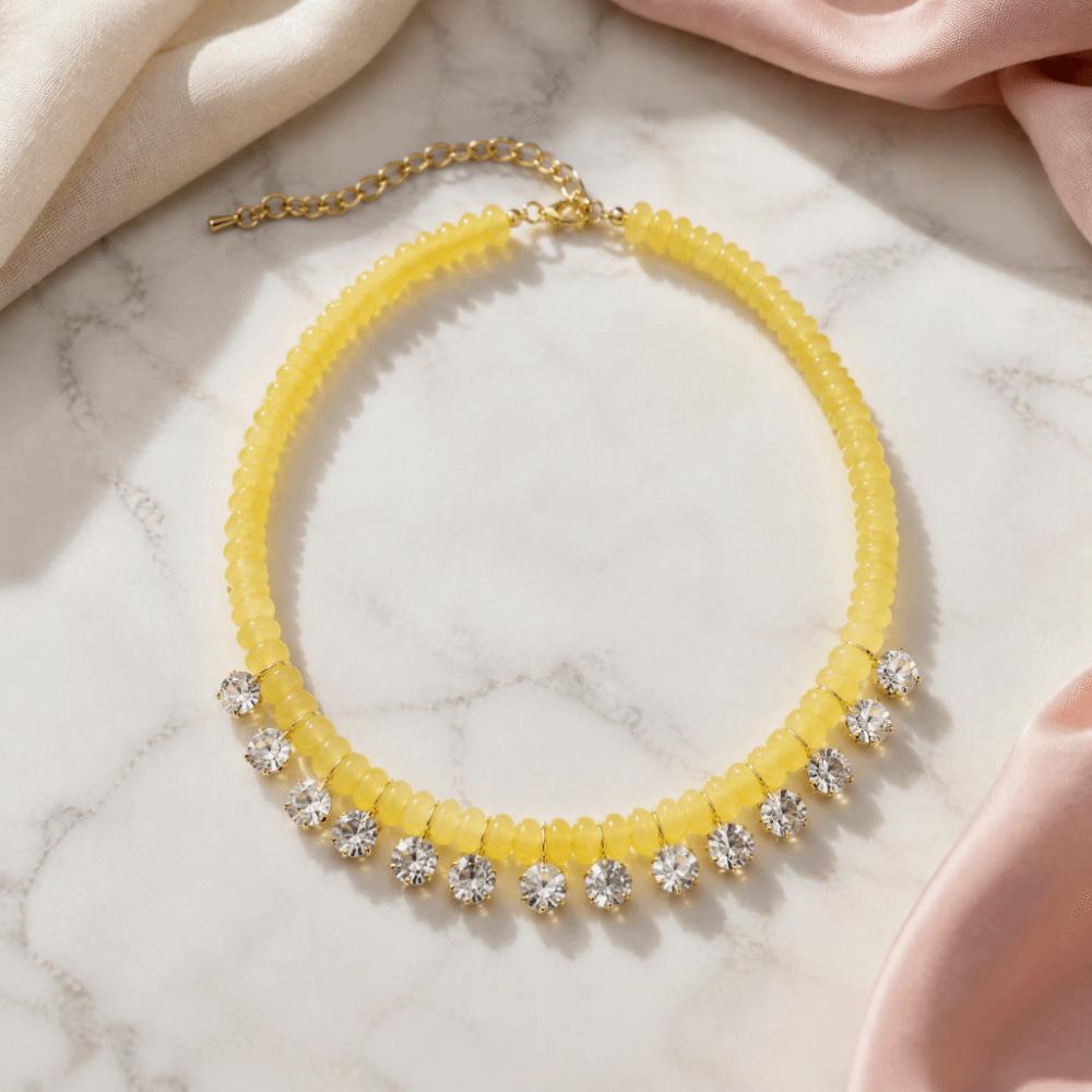 Boho Beaded Pendant Choker Vintage Women Necklace Elegant Clavicle Chain  Street Wear