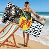 Fishing Theme Graphic Beach Towel Beach Towel Quick-drying for Travel Outdoor Sports Jogging Beach and Swimming