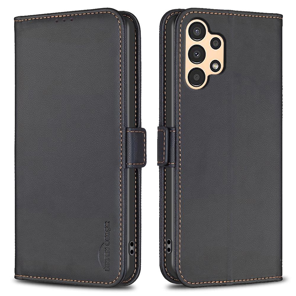 

BINFEN COLOR BF31 For Samsung Galaxy A13 5G/A13 4G Case with Wallet Stand PU Leather Flip Phone Cover Black