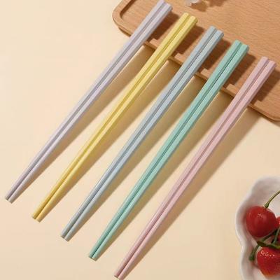 5/10Pairs Minimalist Alloy Chopsticks Dining Food Picks Non-slip Kitchen Tableware