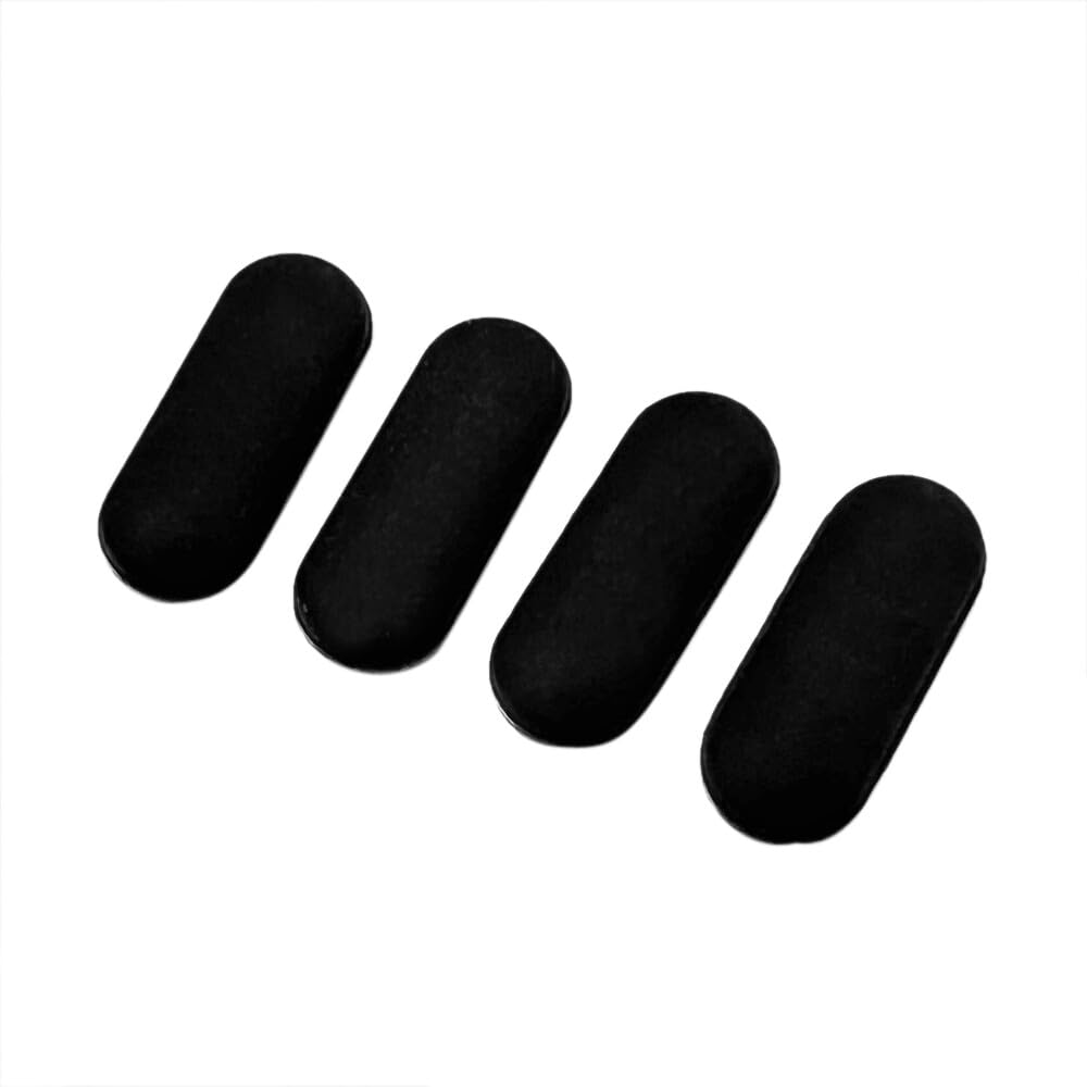 HSSDTECH Laptop Bottom Rubber Feet - Anti-Slip Pads for Dell Latitude 5480, 5490, 5400, 5580, 5590, 5495 (4-Pack) Black