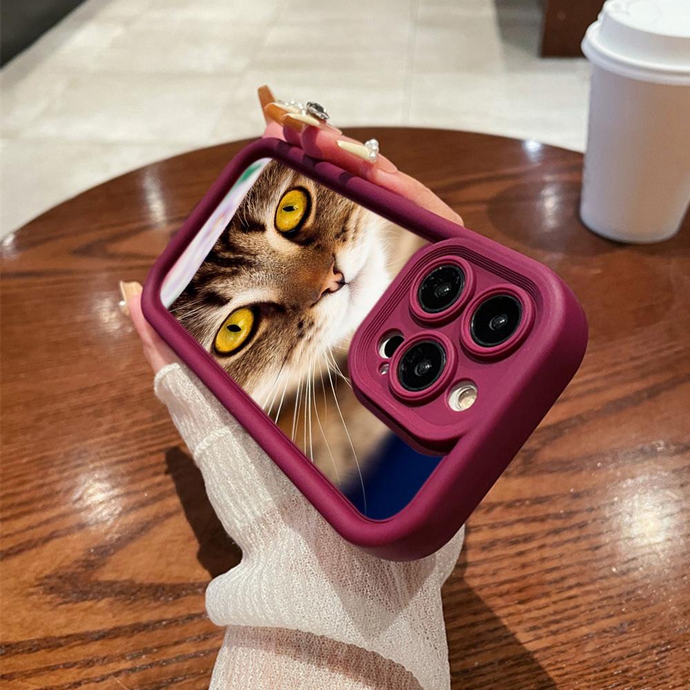 LZ10 Cat Body Language Silicone Phone Case for Samsung A15 A35 S24 S23 Ultra S22 S21 Plus S20 FE A05 A06 A54 A55 A53 A14 M15 Shockproof Back Cover