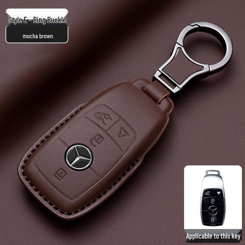 Originální kožené pouzdro na klíče Nappa v barvě Mercedes-Benz pro GLE, GLA, C200L, C260L, E300L, Třídu E, Třídu S, Třídu C