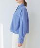 ROPE PICNIC Pollen Cropped Rose Pink Women's Guard/Wrinkle-Resistant Shirt, (64)