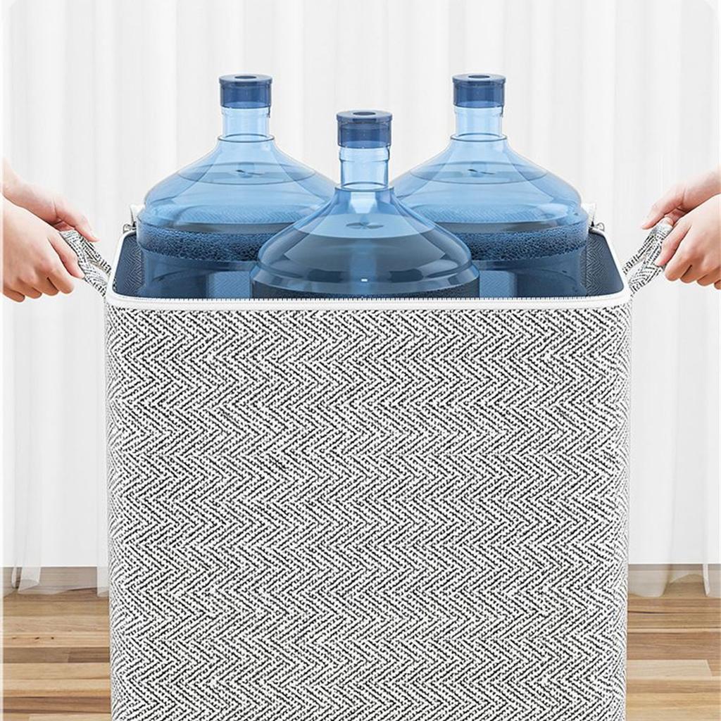 Multipurpose 220L Zippered Storage Bag for Quilt and Sweaters Ideal for Closet Organization and Space Saving Designs