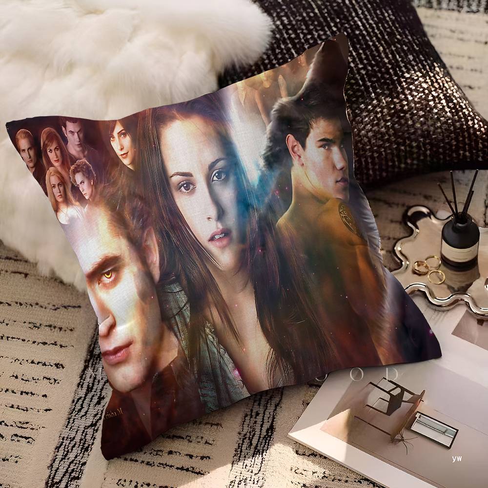 Movie Twilight Cushion Cover Car Throw Pillow Case For Sofa Car Christmas Gift 40X40Cm 45X45Cm