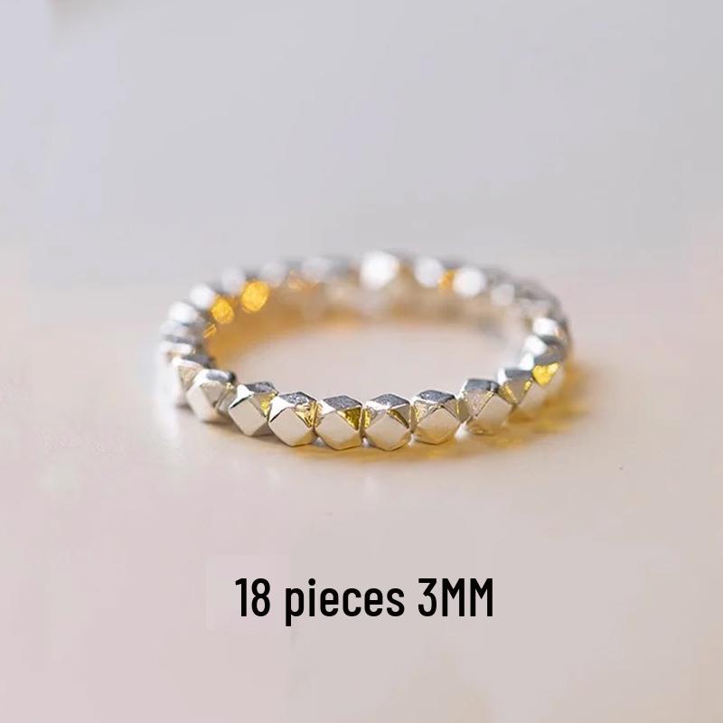 Perles Libres en Argent Sterling 925 pour la Fabrication de Bijoux DIY: Perles intercalaires pour bracelets et colliers