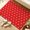 Dot Pattern Floor Mat Soft Flannel Rug Non-Slip Absorbent Mat For Bathroom Bedroom Home Decor
