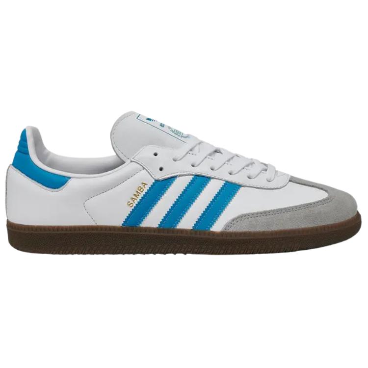 Adidas Samba OG White Shock Cyan Gum Men Sneakers JR0612